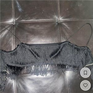 Fringe Meski crop top